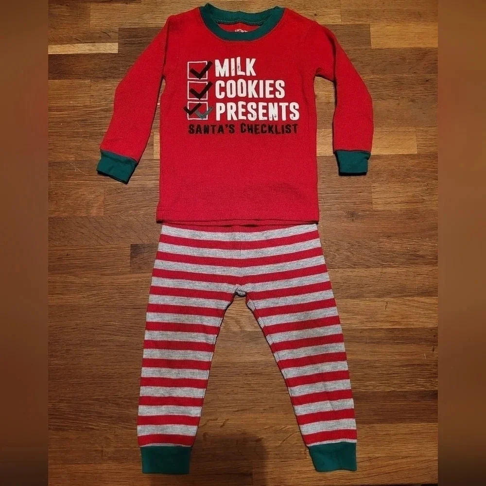 Carter's 2 piece Christmas Pajamas size 12 months